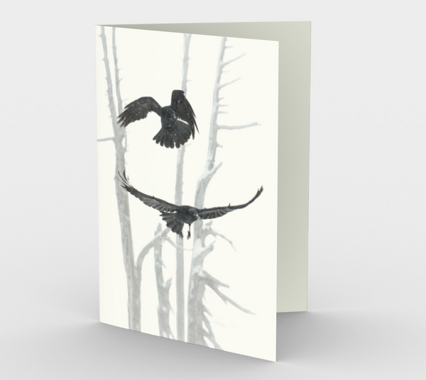Raven Greeting Card, 5x7 - Butch and Sundance