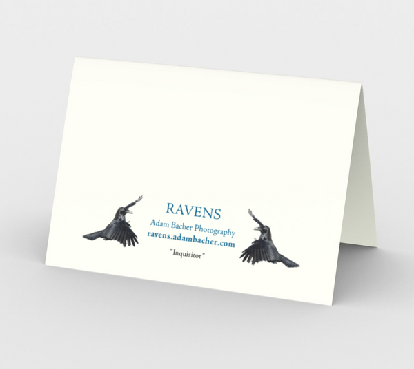 Raven Greeting Card, 5x7 - Inquisitor