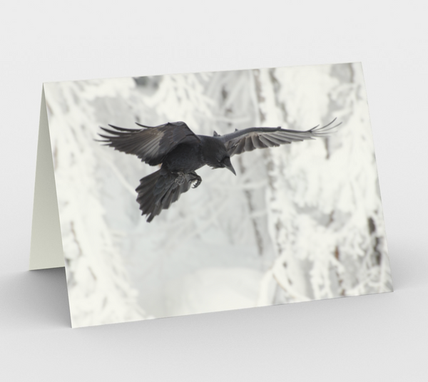 Raven Greeting Card, 5x7 - Inquisitor