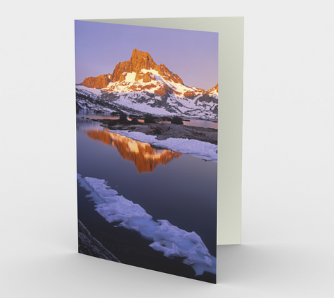 Nature Greeting Card, 5x7 - Banner Peak Sunrise