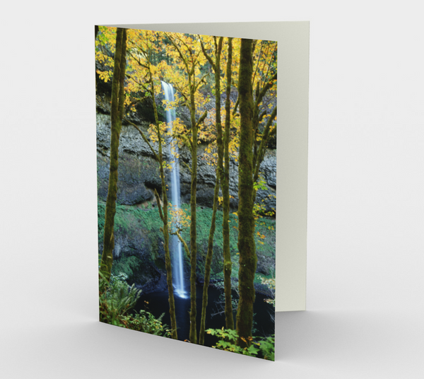 Nature Greeting Card, 5x7 - South Falls Autumn