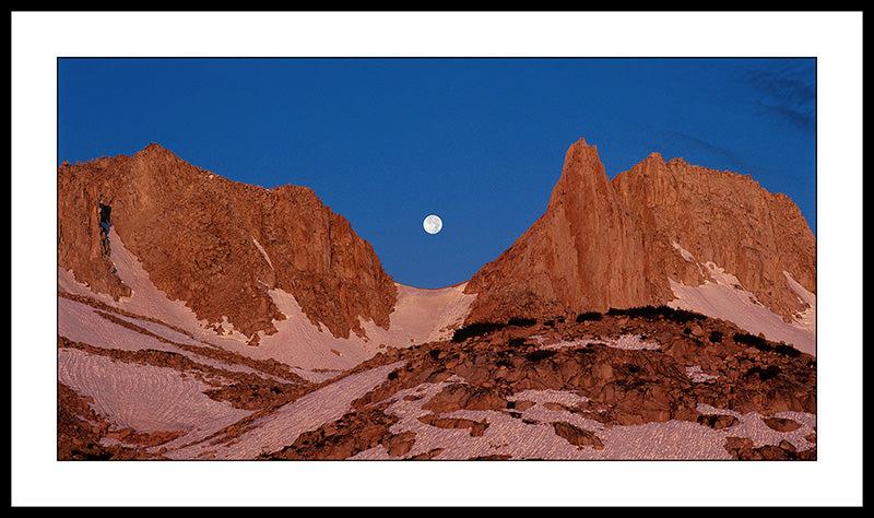 Limited ed. Nature Print - Moon in Notch, Feather Peak, CA