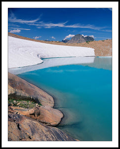 Limited ed. Nature Print - Sperry Glacial Lake, MT