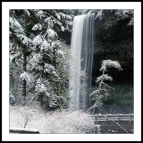 Limited ed. Nature Print - South Falls in Winter, OR